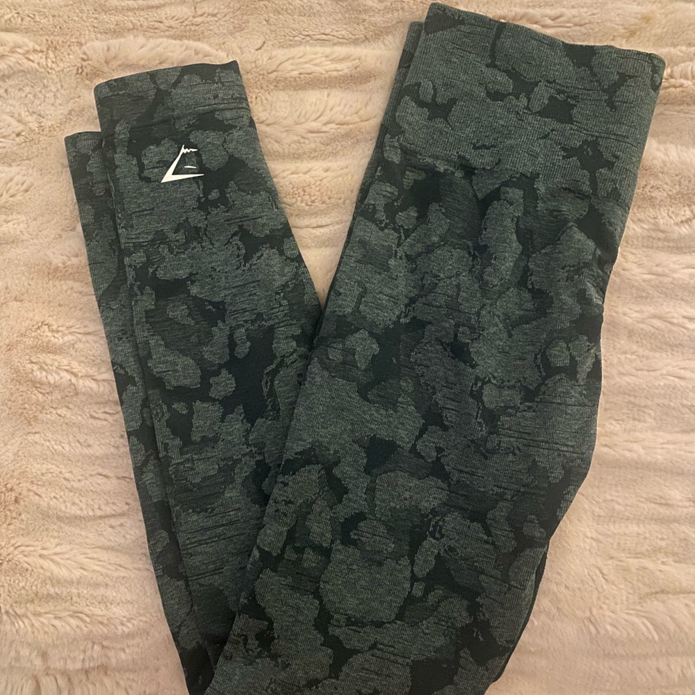 Gymshark Green Camouflage Leggings